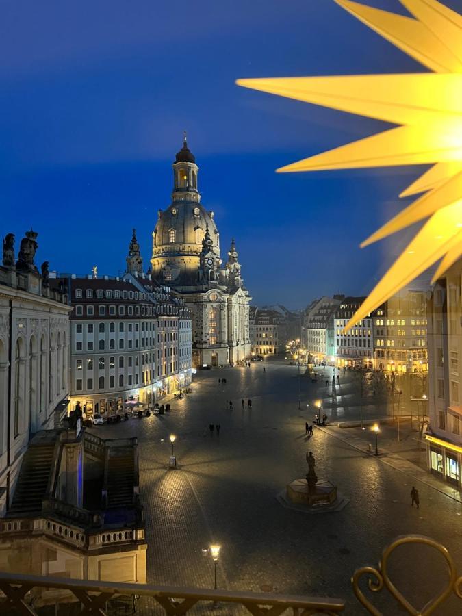 Luxus Suite Mit Einmaligem Blick Auf Die Frauenkirche Дрезден Экстерьер фото